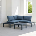 Ensemble de salon de jardin modulable,aluminium,usage extérieur