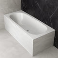 Baignoire encastrable,blanc,acrylique,usage intérieur,170x55x44 cm