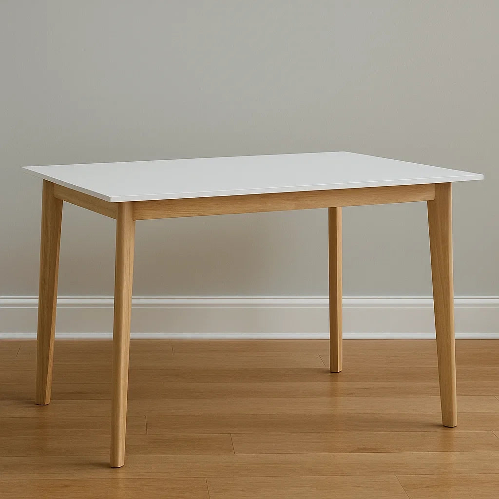 Table rectangle,bois,adapté à la cuisine,140x90x75 cm